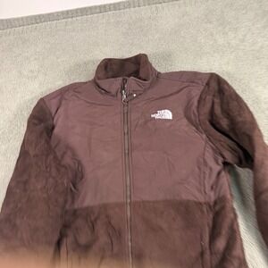 The North Face Girls Denali Full Zip Fleece Jacket Brown XL TG